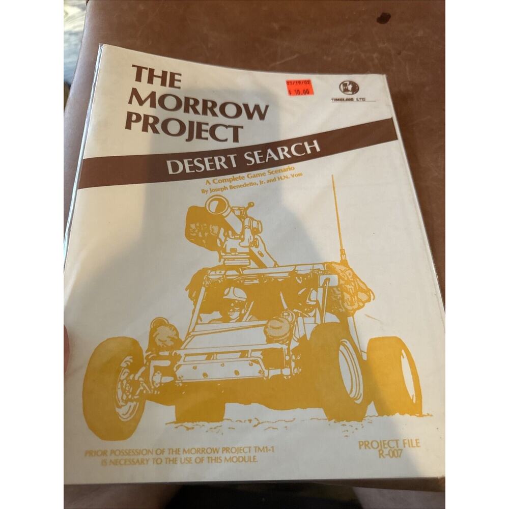 THE MORROW PROJECT "DESERT SEARCH" MORROW PROJECT FILE : R-007 circa 1986 New